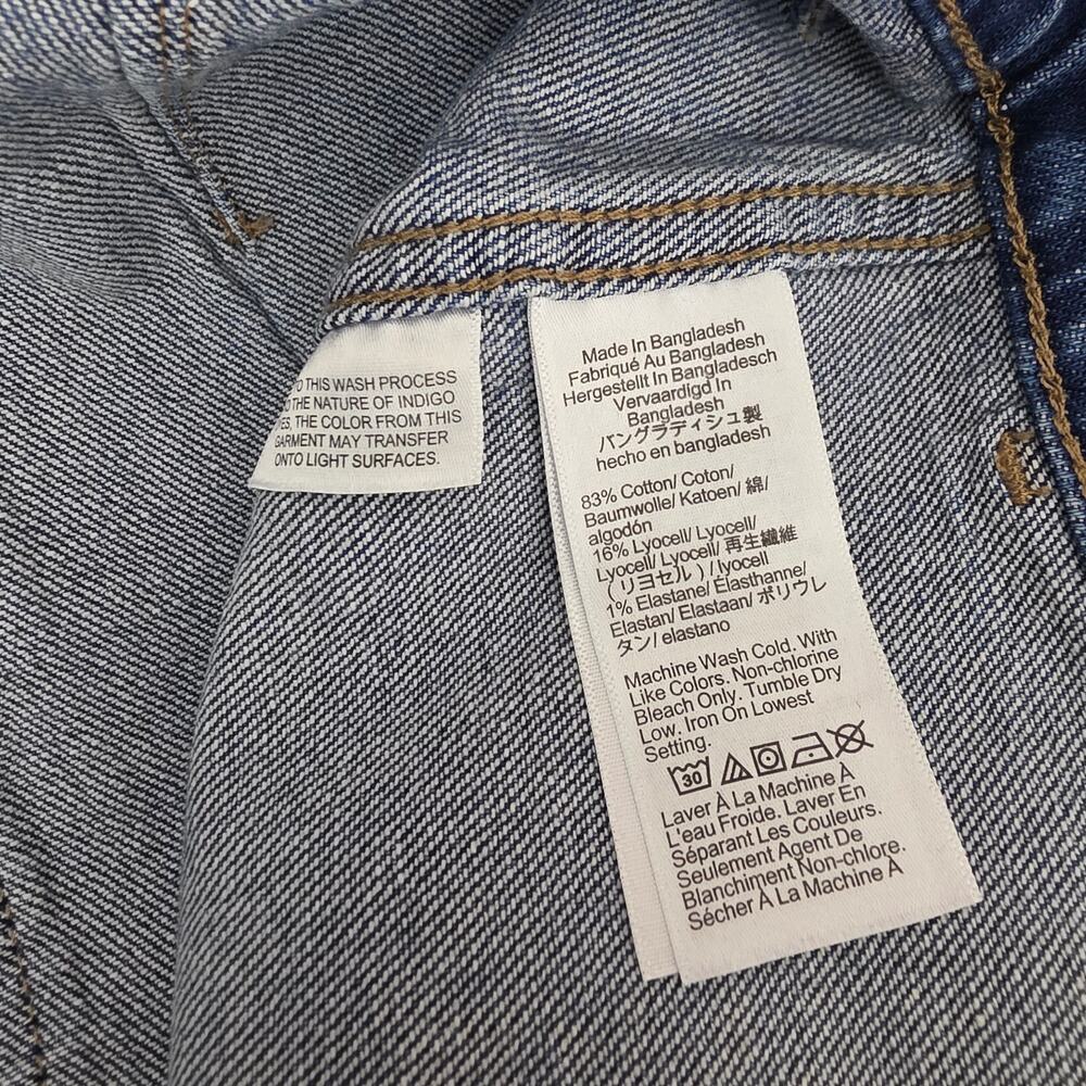 ​J. Crew Utility Jean High Rise Crop Wide Leg Patch Pocket Dark Wash 25P New - Picture 10 of 12